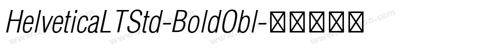 HelveticaLTStd-BoldObl字体转换