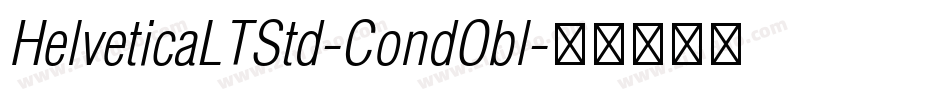 HelveticaLTStd-CondObl字体转换