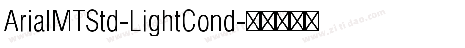 ArialMTStd-LightCond字体转换