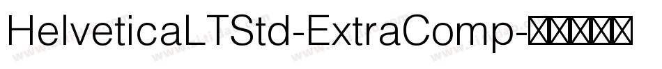 HelveticaLTStd-ExtraComp字体转换