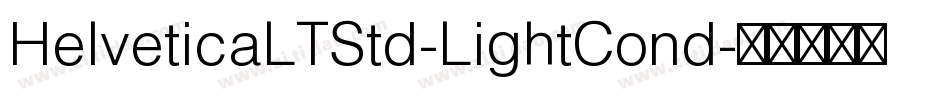 HelveticaLTStd-LightCond字体转换