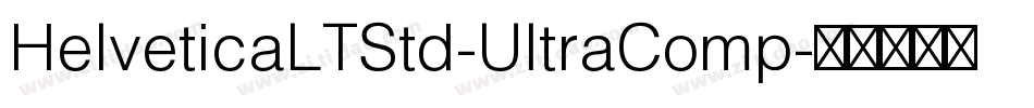HelveticaLTStd-UltraComp字体转换