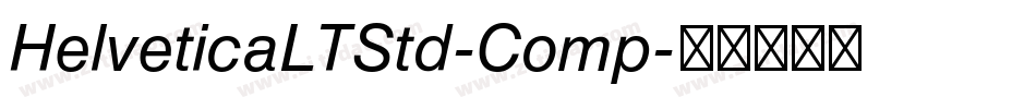 HelveticaLTStd-Comp字体转换