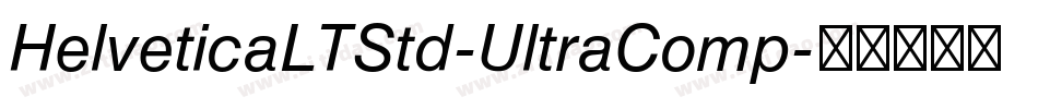 HelveticaLTStd-UltraComp字体转换
