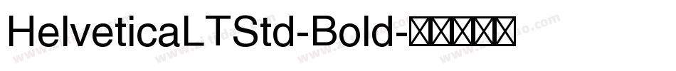 HelveticaLTStd-Bold字体转换