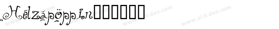 Helzapoppin字体转换