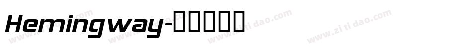 Hemingway字体转换