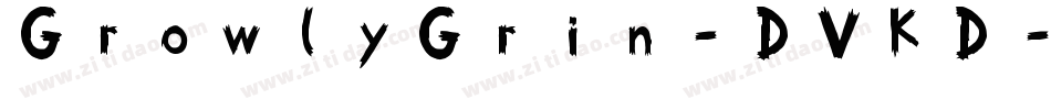GrowlyGrin-DVKD字体转换