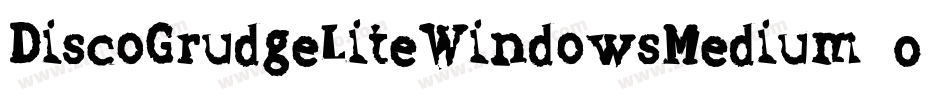 DiscoGrudgeLiteWindowsMedium-0zwv字体转换