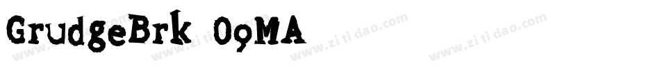 GrudgeBrk-O9MA字体转换