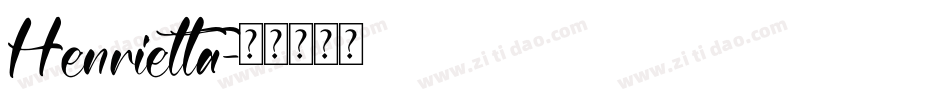 Henrietta字体转换