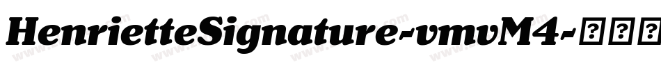 HenrietteSignature-vmvM4字体转换