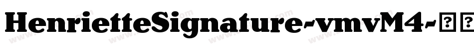 HenrietteSignature-vmvM4字体转换