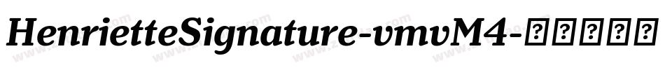 HenrietteSignature-vmvM4字体转换