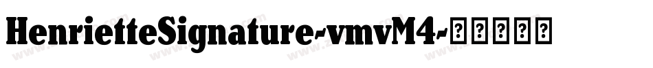 HenrietteSignature-vmvM4字体转换