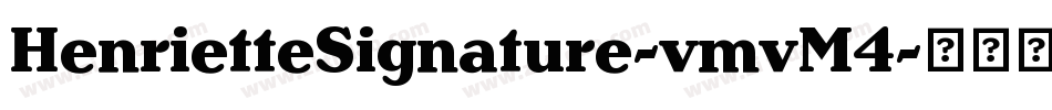 HenrietteSignature-vmvM4字体转换
