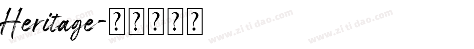 Heritage字体转换