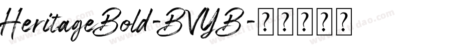 HeritageBold-BVYB字体转换