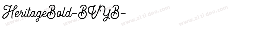 HeritageBold-BVYB字体转换