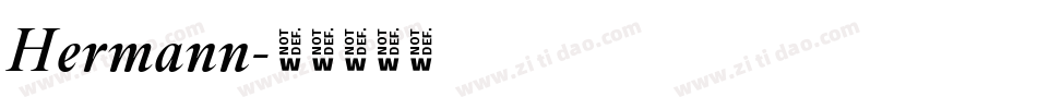 Hermann字体转换