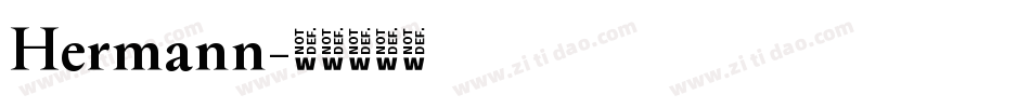 Hermann字体转换