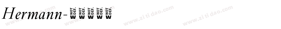 Hermann字体转换