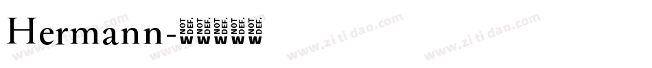 Hermann字体转换