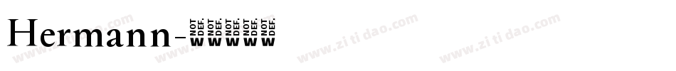 Hermann字体转换