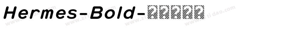 Hermes-Bold字体转换