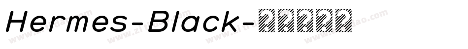 Hermes-Black字体转换