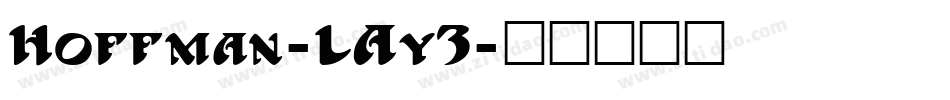 Hoffman-LAy3字体转换