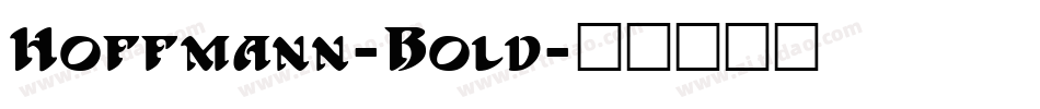 Hoffmann-Bold字体转换