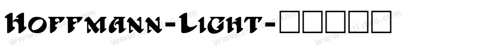 Hoffmann-Light字体转换
