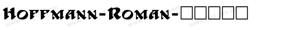 Hoffmann-Roman字体转换