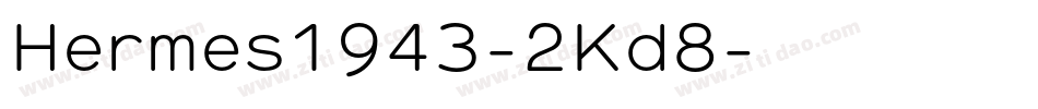Hermes1943-2Kd8字体转换
