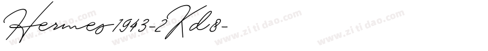Hermes1943-2Kd8字体转换