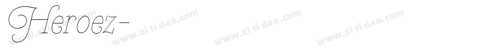 Heroez字体转换