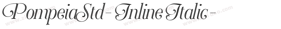 PompeiaStd-InlineItalic字体转换