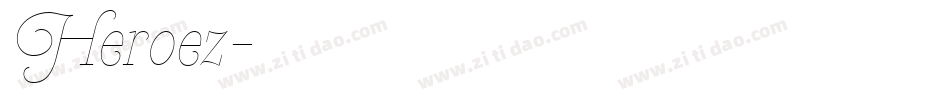 Heroez字体转换