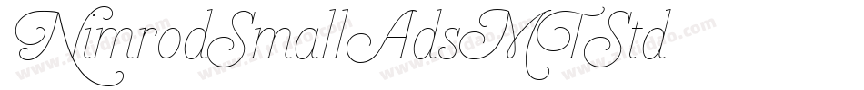 NimrodSmallAdsMTStd字体转换