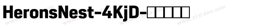HeronsNest-4KjD字体转换