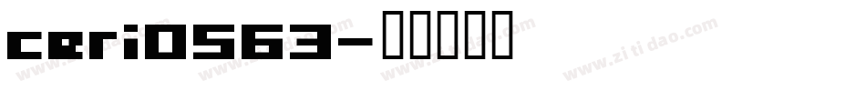 ceri0563字体转换