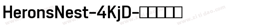 HeronsNest-4KjD字体转换