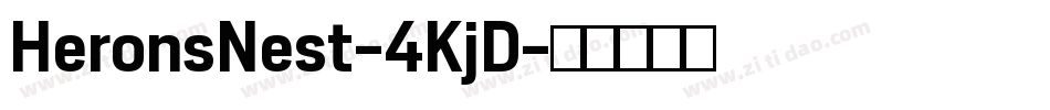 HeronsNest-4KjD字体转换