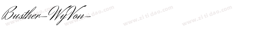Busther-WyVon字体转换