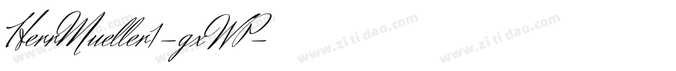 HerrMueller1-gxWP字体转换