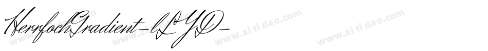 HerrfochGradient-lLYD字体转换