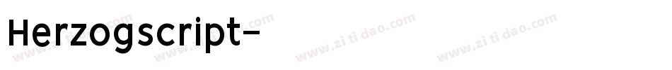Herzogscript字体转换