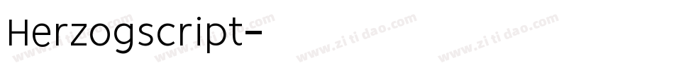 Herzogscript字体转换