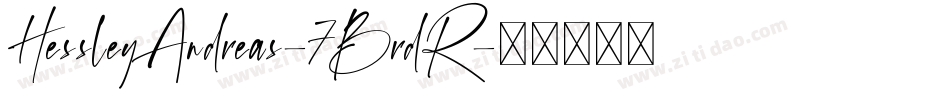 HessleyAndreas-7BrdR字体转换